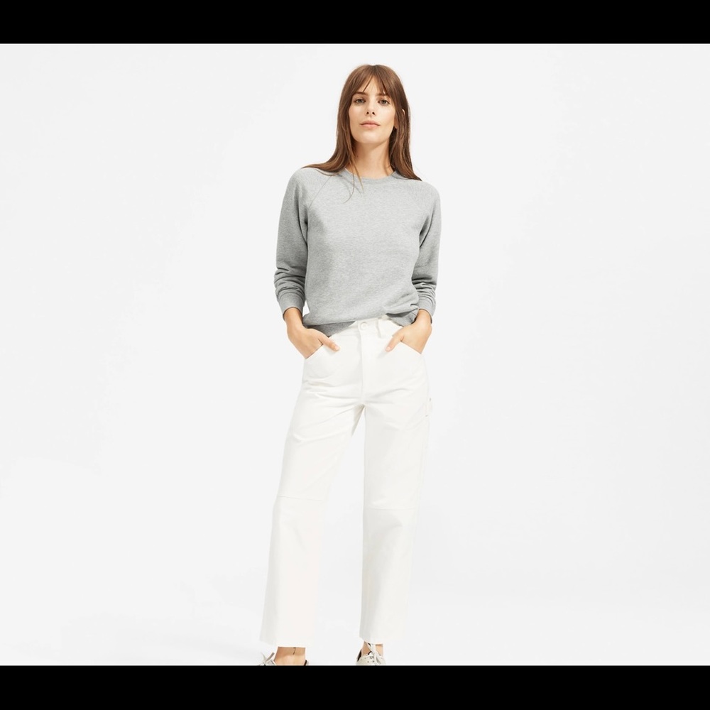 White Everlane Carpenter Pants